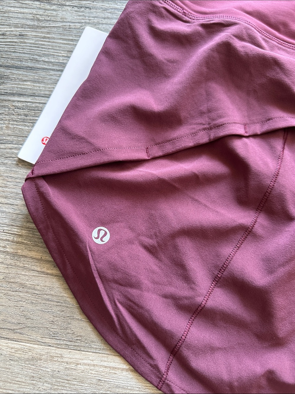NEW with tags! Lululemon Speed Up High-Rise Lined Short 4" Garnet Sz 14 - Picture 5 of 7